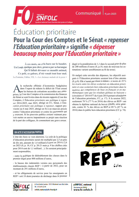 Éducation prioritaire